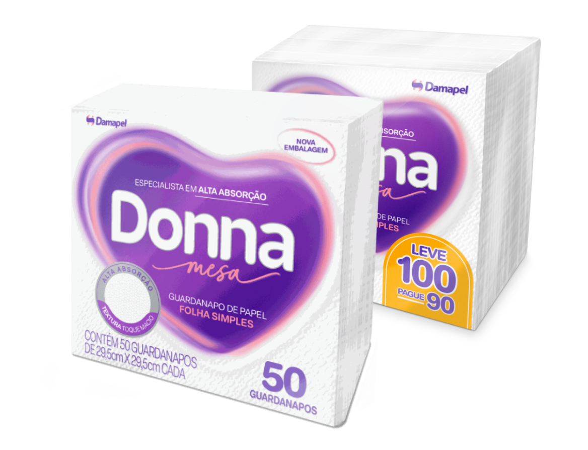 Guardanapos Donna — 50 folhas 29,5 x 29,5 cm